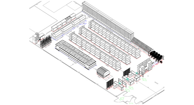 Разработка проекта продуктового супермаркета 319 кв.м.